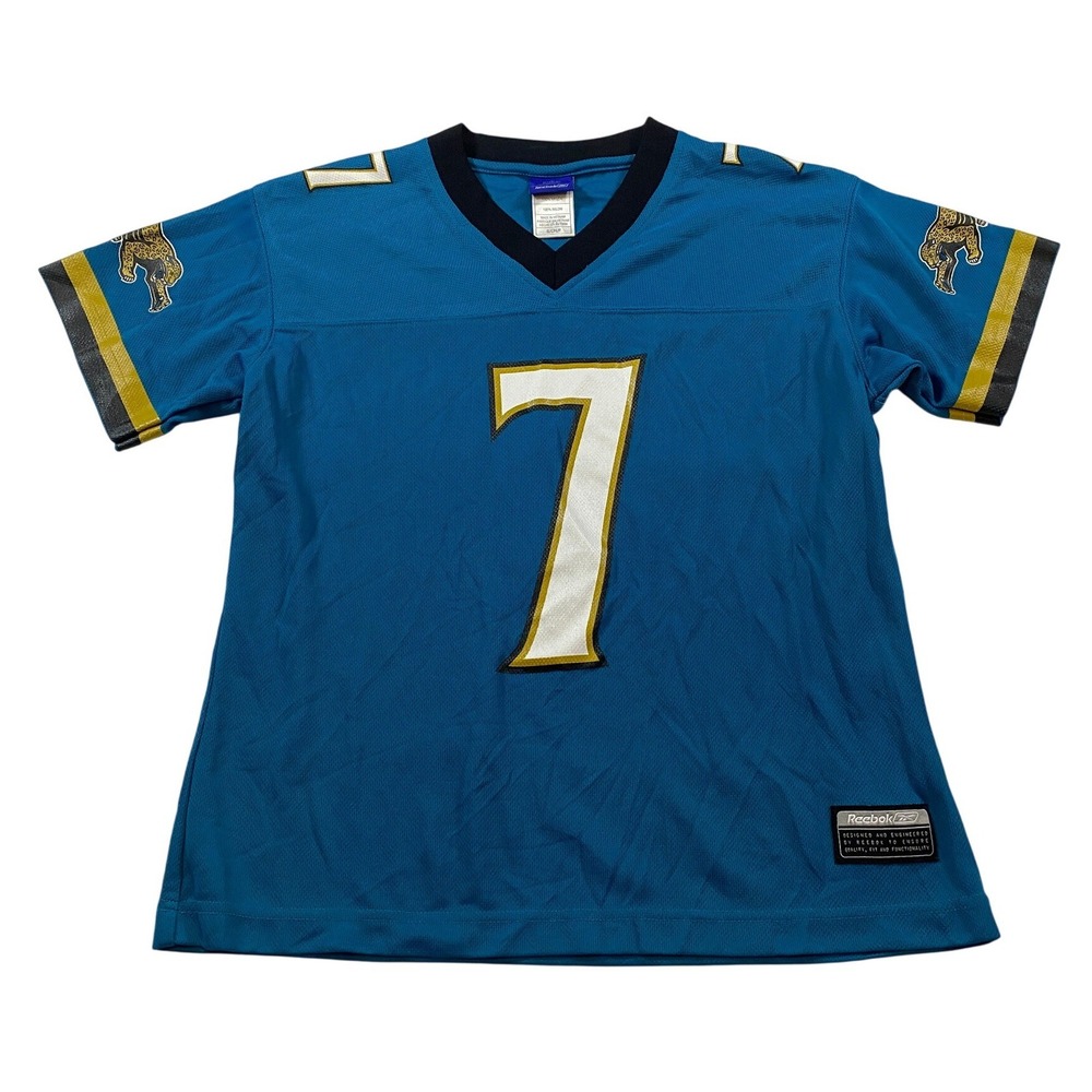 Reebok Jacksonville Jaguars Byron Leftwich 7 NFL Jersey Teal Blue‎ Youth Small